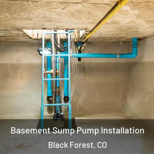  Basement Sump Pump Installation Black Forest, CO